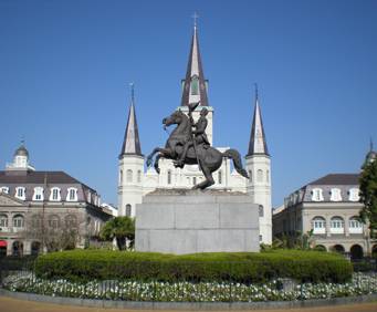 Jackson Square in New Orleans, LA