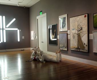 Inside art exhibit