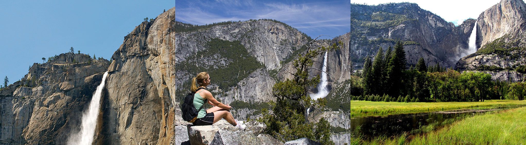 Yosemite Falls in Yosemite National Park, CA