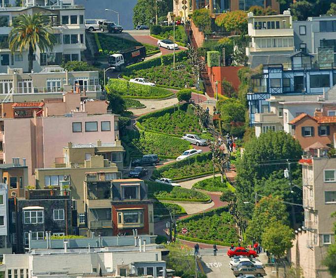 Lombard Street In San Francisco Ca