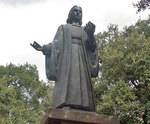 Wesley Monumental Methodist Church in Savannah, GA, statue Wesley Monumental Methodist Church in Savannah, GA, statue