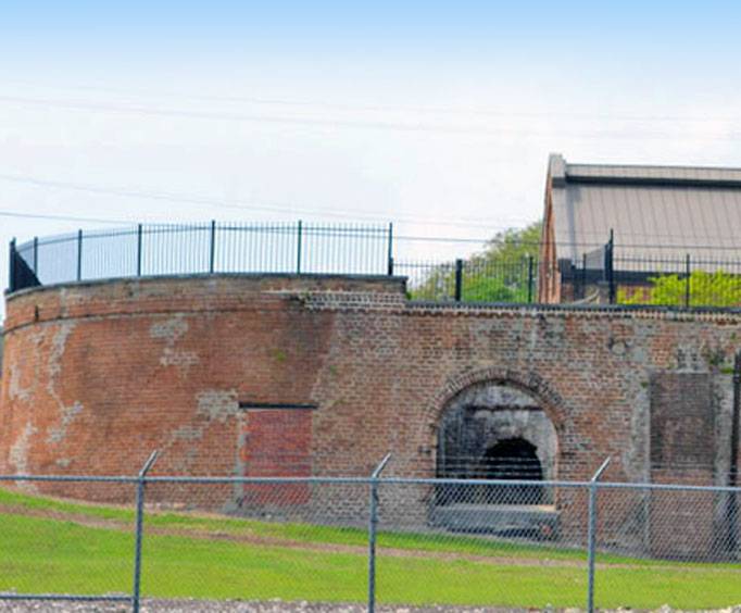 Site of Fort Wayne in Savannah, GA