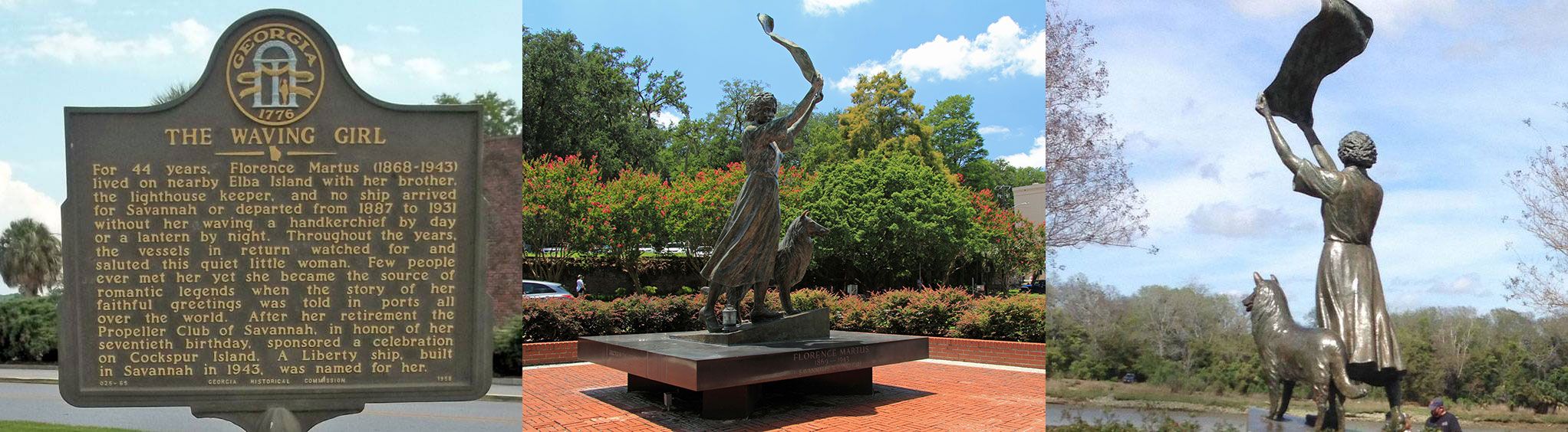 The Waving Girl Statue