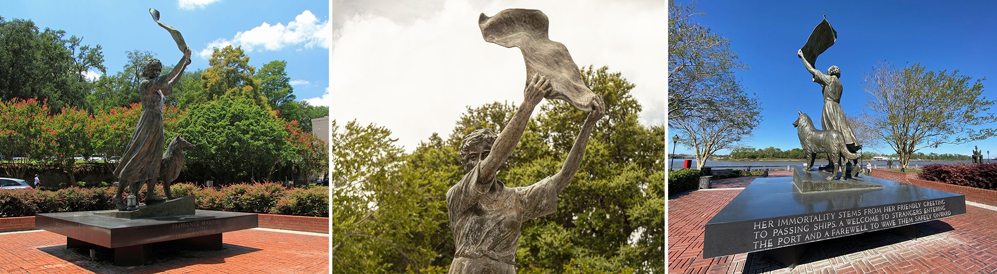 The Waving Girl Statue