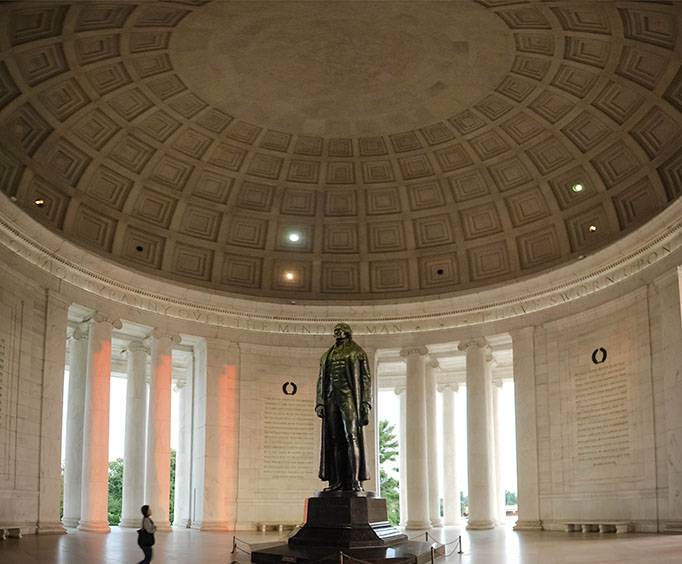 Inside of the memorial