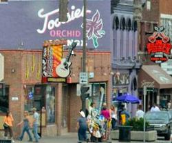 Honky Tonk Row in Nashville, TN, orchid