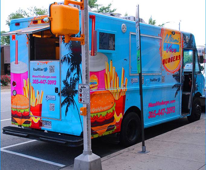 Miami Vice Burgers food truck
