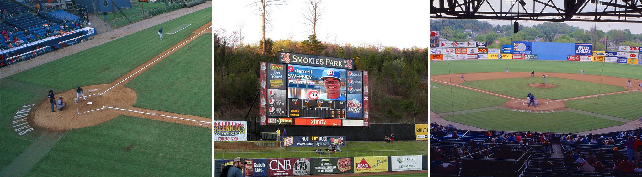 Tennessee Smokies Baseball Stadium near Pigeon TN