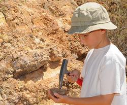 PaleoAdventures Dinosaur Discover Station near Mount Rushmore, SD - young archaeologist