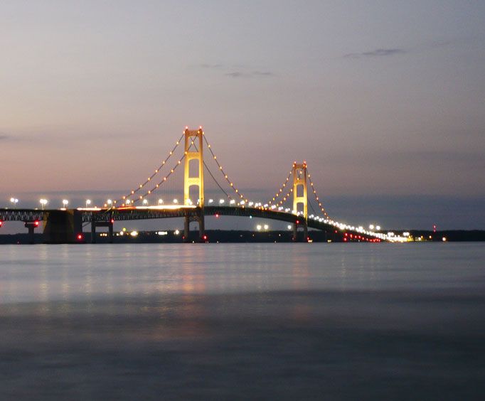 Lake Huron bridge