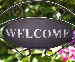 welcome sign