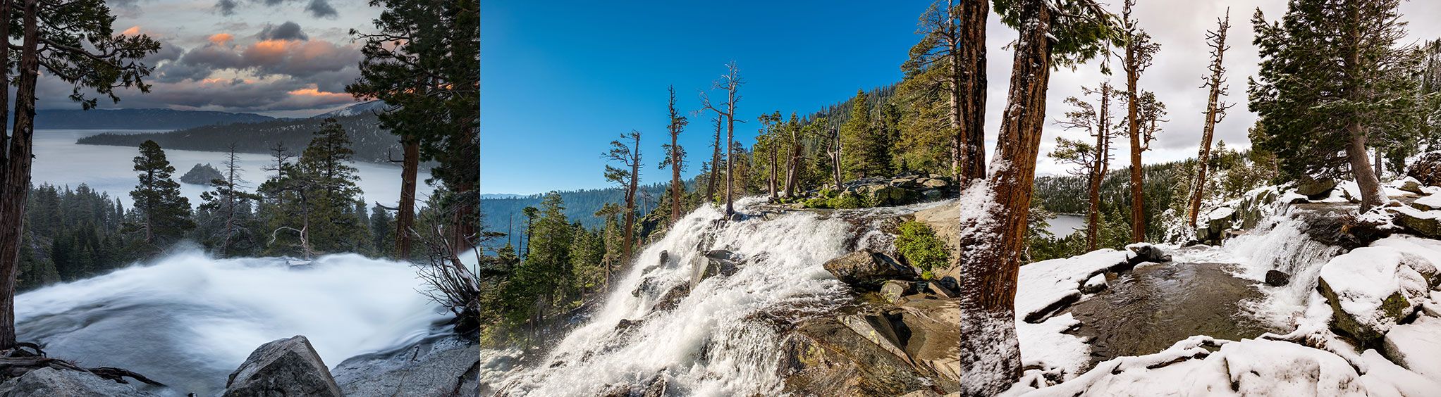 Lower Eagle Falls in Lake Tahoe, CA