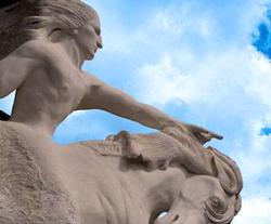 The Crazy Horse Memorial near Mount Rushmore, SD