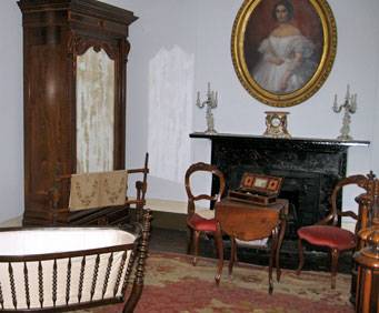 Inside one of the buildings
