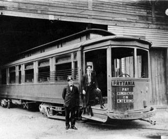 Old photo of the trolley