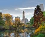 Central Park lake in early fall Central Park lake in early fall