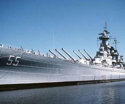 Side view of the ship