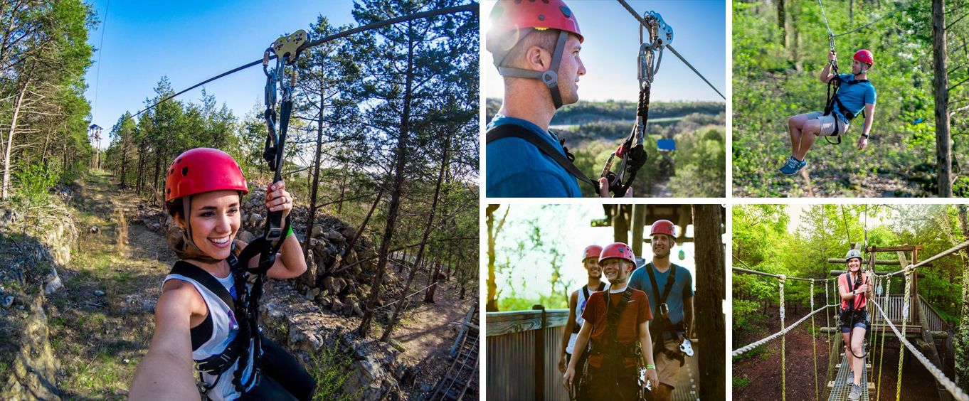 Branson Zipline and Canopy Tours Collage