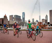 Bike riding near Lake Michigan