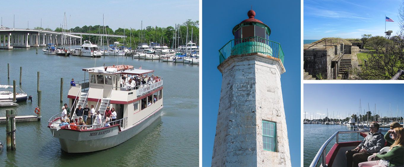 Miss Hampton II Harbor Cruise Collage