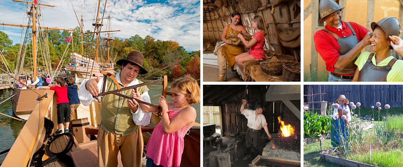 Jamestown Settlement Collage