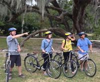 Crossing a Bridge on the New Orleans City Bike Tour