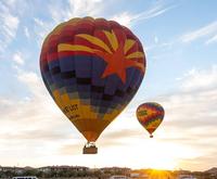 Family with Albuquerque Hot Air Balloon Ride at Sunset