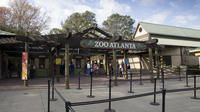 Enter Zoo Atlanta's front gates.