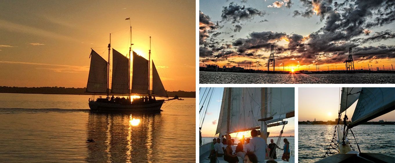 Enjoy the Charleston Sunset Siling Cruise Aboard the Schooner Pride