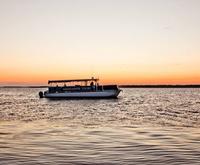 Boat for the Sunset Cruise on the Charleston Harbor