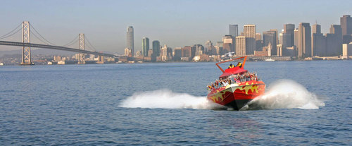 SF Bay Speedboat Tour - Boat, Bridge, City View