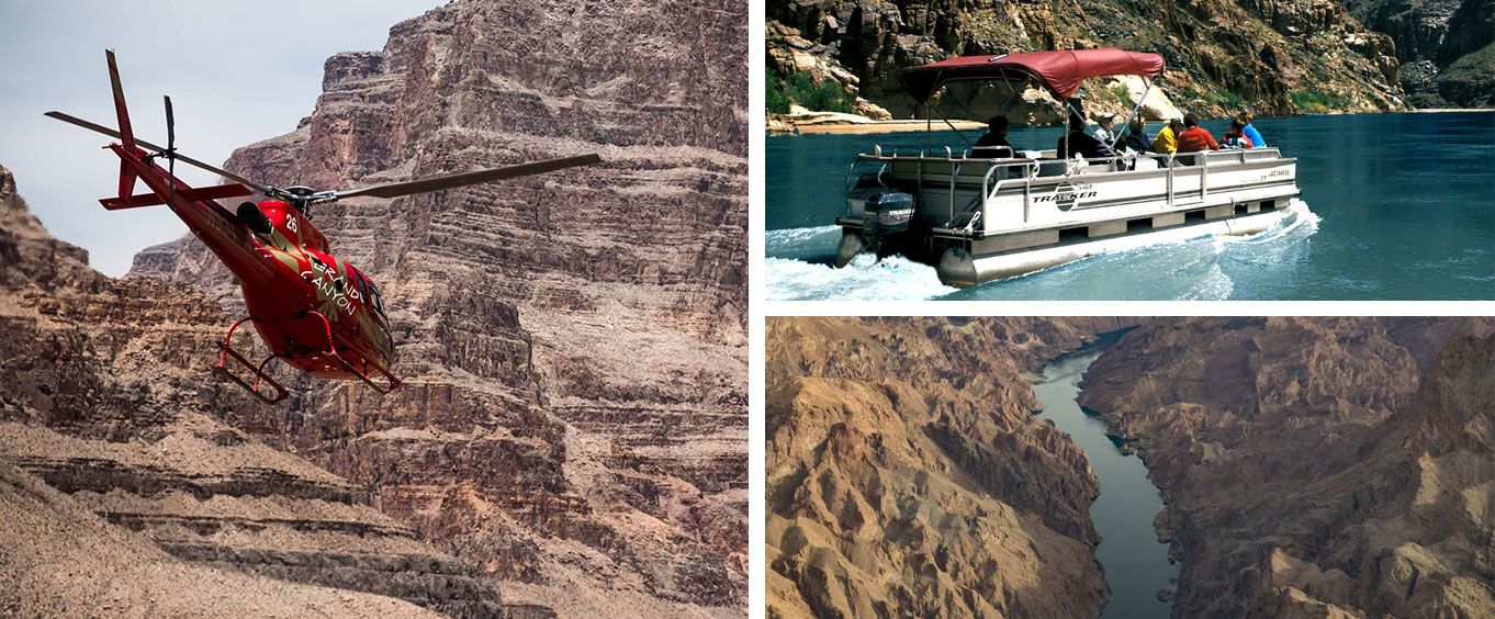 Experience Over the Edge Helicopter Tour and Pontoon Cruise