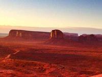 First light at Monument Valley