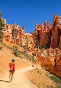 Hiking the hoodoos in Bryce Canyon