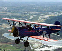 1920's Open Cockpit Biplane Flight, cockpit