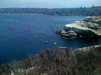 La Jolla sea cave kayaking