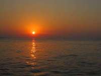 Sunset from the boat