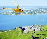 Over a Fort with Old City Helicopters