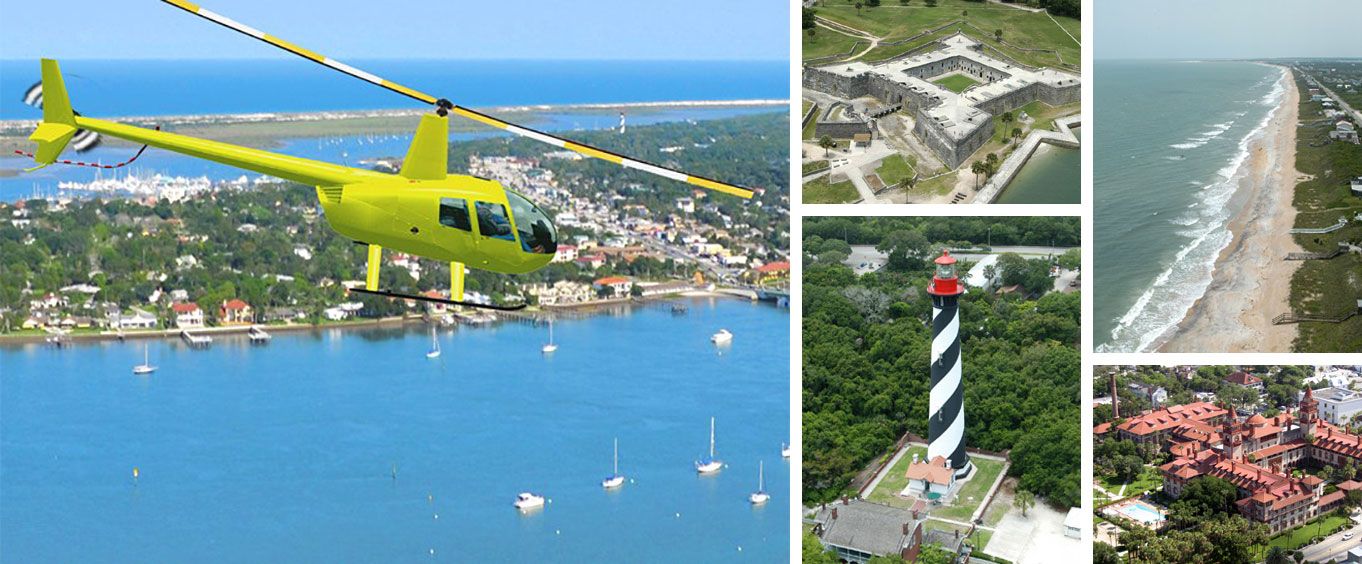 St. Augustine Beach and Old Downtown Helicopter Tour Special