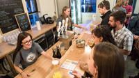 Tasting room at Blue Bee Cider's Summit Stables