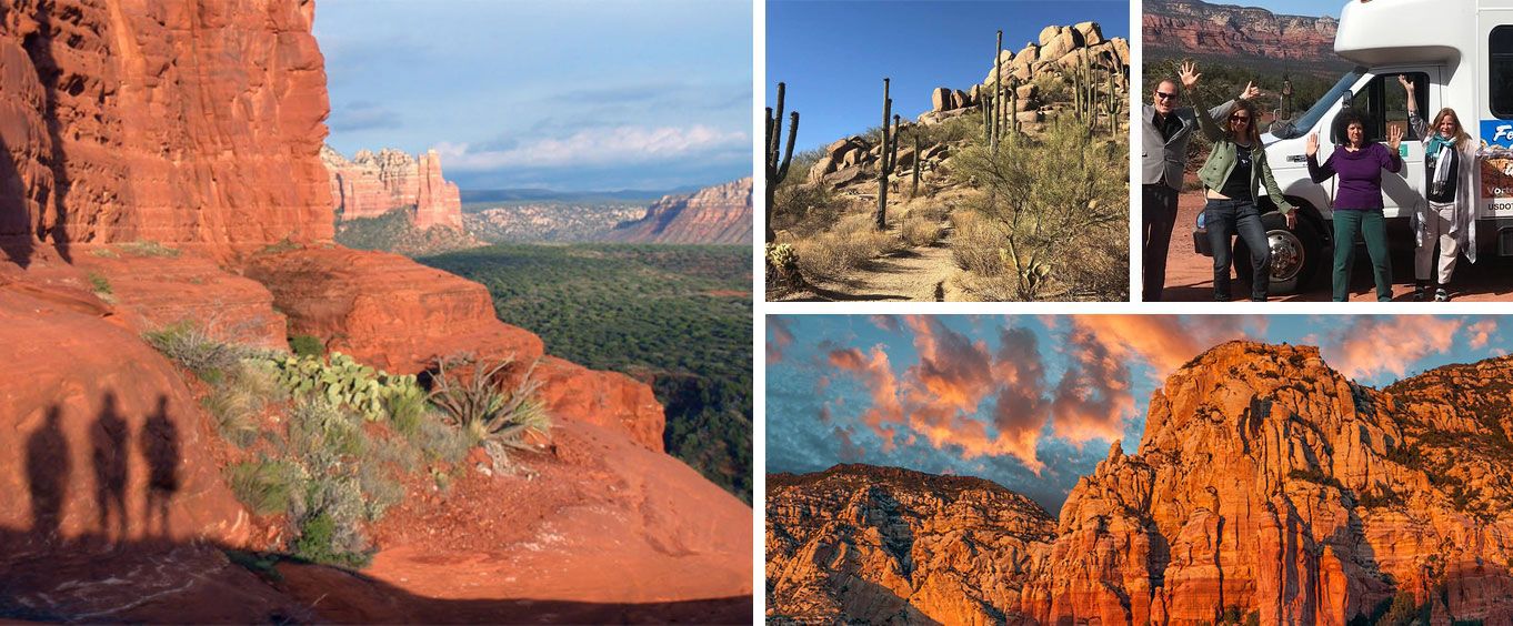Sedona Red Rock Explorer Bus Tour Collage