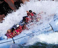 Grand Canyon Guided White Water Rafting, Hualapai Reservation & Helicopter Flight Full Day Tour with Lunch, aerial