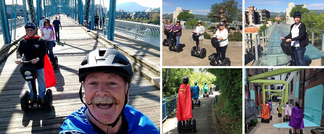 Chattanooga's North Shore and Coolidge Park Tour by Segway Collage