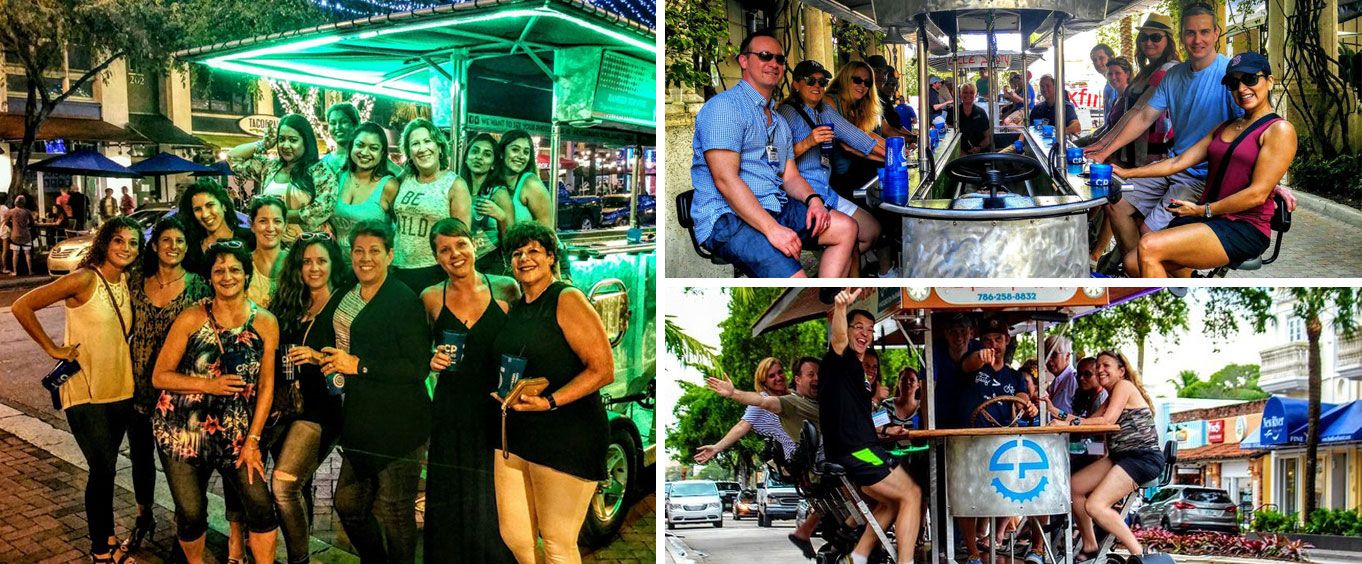Cycle Party Tours Fort Lauderdale Collage