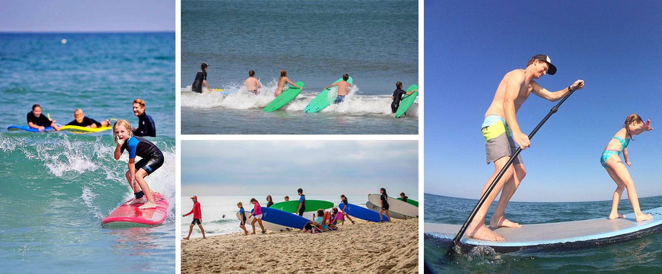 Outer Banks Private Surf Lesson Collage