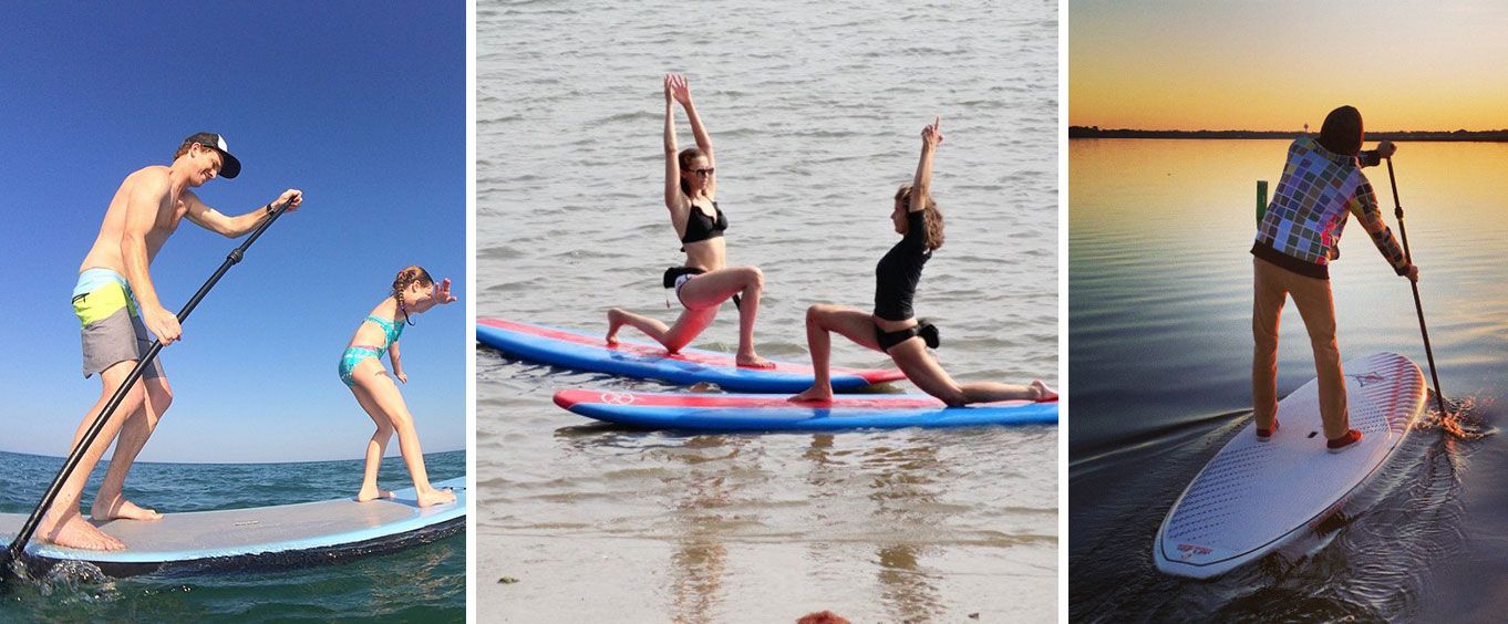 Outer Banks Paddleboard Rental Collage