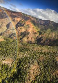 Rainbows have been known to make appearances over Waimea Canyon