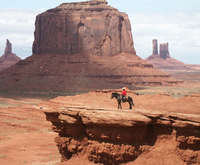 Enjoy the view on horseback.