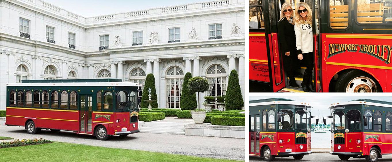 Grand Mansion of Newport Viking Trolley Tour Collage