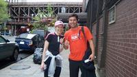 Running below the Brooklyn Bridge